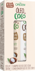 Kit Shampoo + Condicionador Nazca Origem Óleo De Coco Nutrição Profunda 300ml+300ml