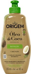 Creme P/ Pentear Nazca Origem Óleo De Coco Nutrição 250ml