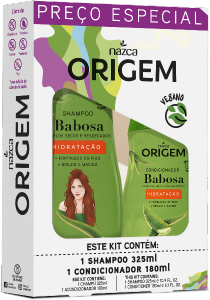 Kit Shampoo + Condicionador Nazca Origem Babosa Hidratação 325ml + 180ml