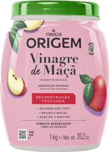 Creme Tratamento Nazca Origem Vinagre De Maça Reconstrução Profunda 1 Kg