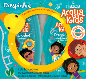 Kit Shampoo + Condicionador Nazca Acqua Kids Crespinhos 250ml