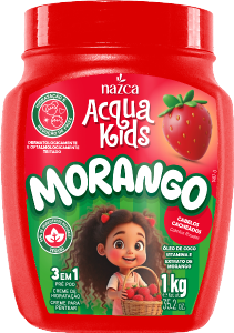 Creme Tratamento Nazca Origem Acqua Kids Morango 3 Em 1 1kg