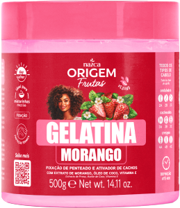 Gelatina Origem Frutas Morango 500g