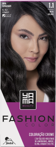 Tintura Mini Kit Yama Beauty Fashion 1.1 Preto Azulado