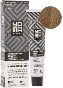 Tintura Mini Kit Yama Expert Nano Infusion Prof 8.3 Louro Claro Dourado 60g