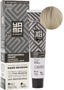 Tintura Mini Kit Yama Expert Nano Infusion Prof 10,1 Louro Clarissimo Acinzentado 60g