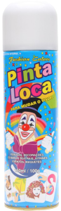 Tinta Spray Temporária Pinta Loca P/ Cabelo Branca 150ml Ref 1096