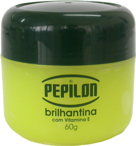 Brilhantina Pepilon C/ Vitamina E Homens E Mulheres 60g