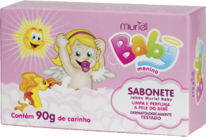 Sabonete Barras Muriel Baby Menina 90g