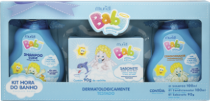 Kit Hora Do Banho Shampoo + Sabonete + Condicionador Muriel Baby Menino