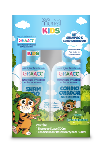 Kit Shampoo E Condicionador Muriel Graacc Kids Meninos 300ml