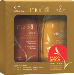 Kit Óleo Corporal  Muriel Amêndoa Colágeno + Amêndoa Doce 100ml