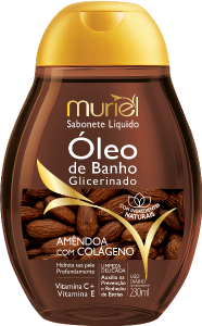 Sabonete Liquido Óleo Banho Muriel Amendoa C/ Colágeno 230ml
