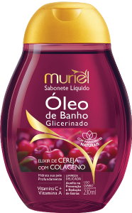 Sabonete Liquido Óleo Banho Muriel Cereja C/ Colageno 230ml