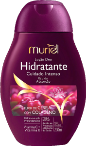 Loção Hidratante Corporal Muriel Cereja C/ Colageno 200ml