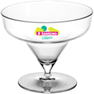 Taça Sobremesa Ps Celebrar Plástico 270ml Transparente Sanremo Ref Sr3017/1