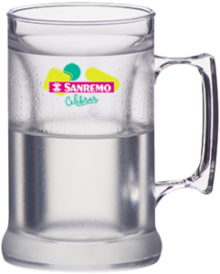 Caneca Térmica  Celebrar Acrílico C/ Gel 300ml Transparente Sanremo Ref Sr3009/1