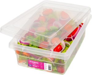 Organizador Multiuso Retangular Max C/ Tampa 2,5l (C25,8x L17,8x A8,7cm) Cristal Sanremo Ref Sr2502
