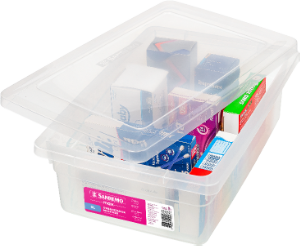 Organizador Multiuso Retangular Max C/ Tampa 5l (C33x L21,8x A10,5cm) Cristal Sanremo Ref Sr2505
