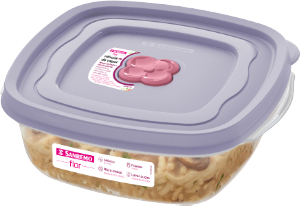 Pote Quadrado Flor 920ml Lavanda Sanremo Ref Sr709/5n