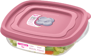 Pote Sanduiche Flor Quadrado 664ml Rosa Do Himalaia Sanremo Ref Sr714/57n