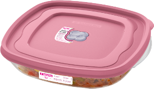 Pote Petisqueira Flor C/ Divisória 1,5l Rosa Do Himalaia Sanremo Ref Sr716/57n