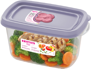 Pote Retangular Flor 700ml Lavanda Sanremo Ref Sr718/5n