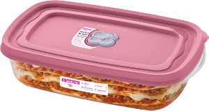 Pote Retangular Flor 1,26l Rosa Do Himalaia Sanremo Ref Sr719/57n