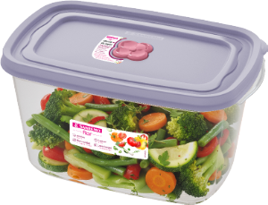 Pote Retangular Flor 2,3l Lavanda Sanremo Ref Sr721/5n