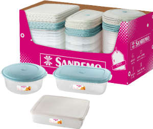 Feirinha De Potes Grandes Vac Freezer Cores Sortidas C/ 48 Unidades Sanremo Ref Sr20/29