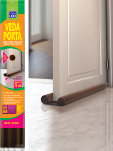 Veda Porta Nylon Lavável / Impermeável 70cm Preto Plast Leo Ref 947