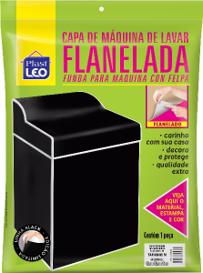 Capa De Máquina Flanelada Black Gg Preta Plast Leo Ref 730-Gg-Bl