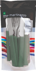 Opa Faqueiro Mini Bag Cabo Plástico Sálvia 16 Peças Martinazzo Ref 65916/40