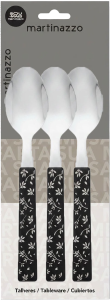 Una Design Conjunto De Colheres Cabo Plástico Flora 3 Peças Martinazzo Ref 83320/5d11