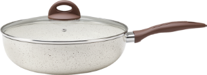 Frigideira Wok Ceramic Life Antares C/Tampa Ø26cm Fendi Brinox Ref 4812/162