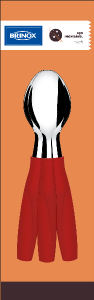 Conjunto De Colheres De Chá Itaparica Vermelho 3 Peças Brinox Ref 6007/350