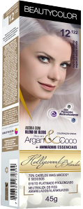 Tintura Beauty Color Prof Hollywood Blondes 12.122 Louro Ultra Claríssimo Especial Extra Violeta 45g