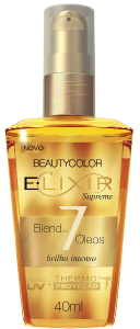 Óleo Capilar Nutritivo Beauty Color Elixir Supreme Blend De 7 Óleos Brilho Intenso 40ml