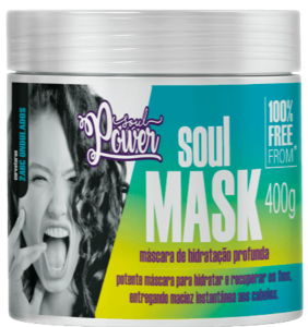 Máscara Antirressecamento Soul Power Mask Hidratação Profunda 400g