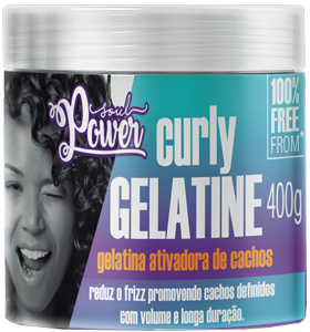 Gelatina Soul Power Curly Gelatine Ativadora De Cachos 400g