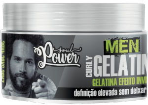 Gelatina Soul Power Men Curly Gelatine Invisível 250g