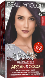 Tintura Beauty Color Kit Vermelhos Infalíveis 42.26 Marsala Violet Misterioso
