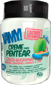 Creme P/ Pentear Yamy Cachos Definidos Coco 450g
