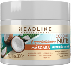 Máscara De Tratamento  Headline  Especialidade  Coconut Nutri  300g