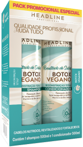 Kit Shampoo + Condicionador Headline Botox Vegano 500ml