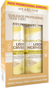 Kit Shampoo + Condicionador Headline Lisos Incriveis 500ml