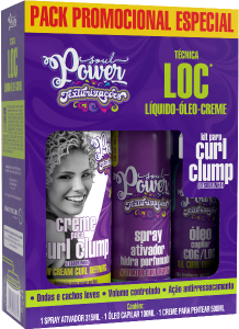 Kit Soul Power Curl Clump Creme P/ Pentear + Óleo + Spray Ativador Hidra Perfumado