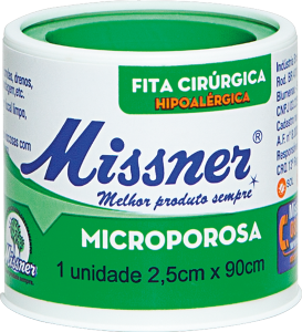 Fita Microporosa Missner 2,5cm X 0,90cm Branca
