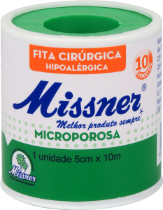 Fita Microporosa Missner 5cm X 10m Branca