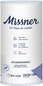 Fita Microporosa Missner 10cm X 4,5m Branca